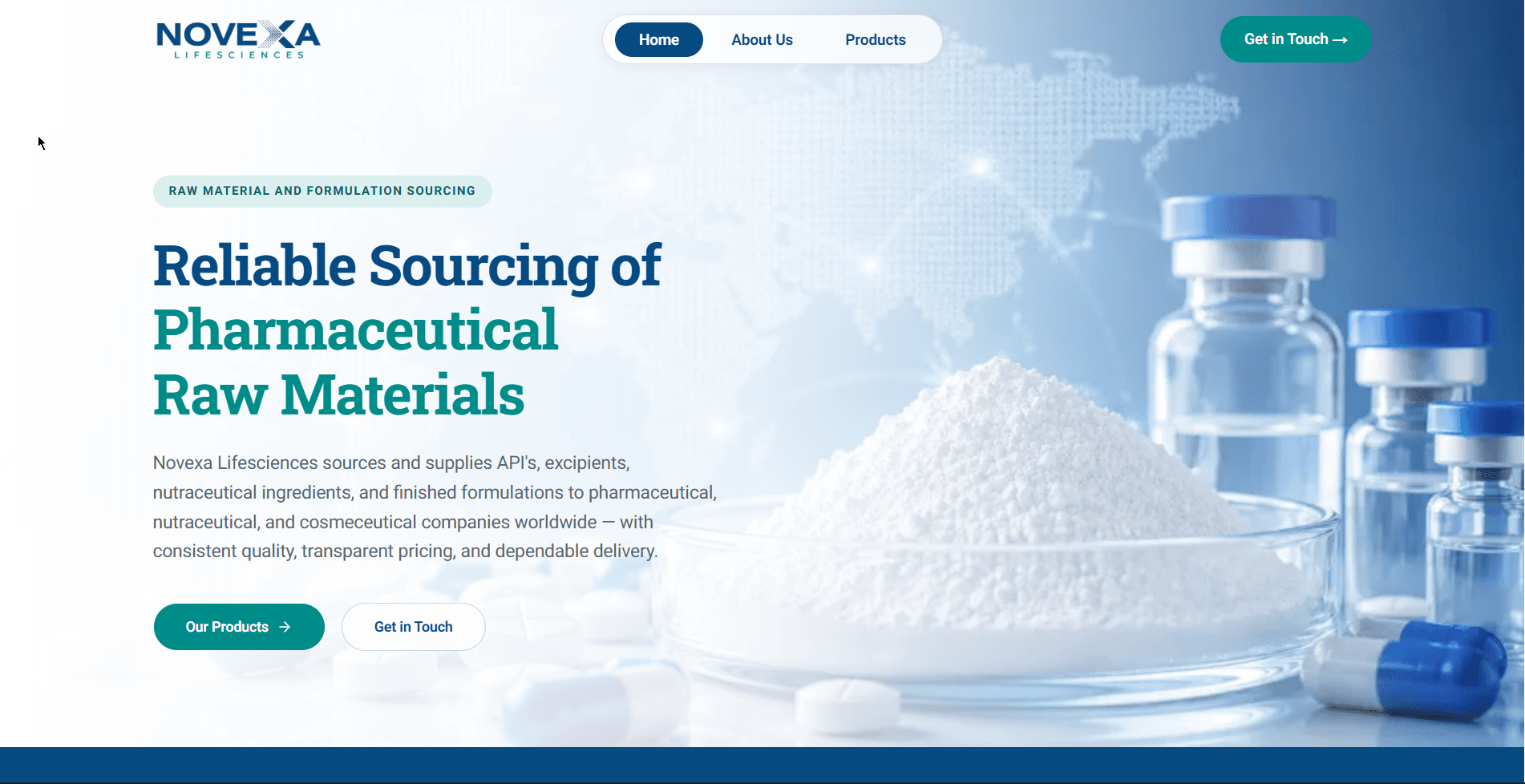 Novexa Lifesciences screenshot